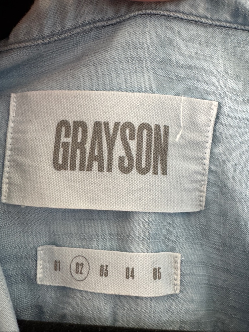 Grayson Light Blue Long Sleeve Shirt Dress Size Small - Picture 2 of 5